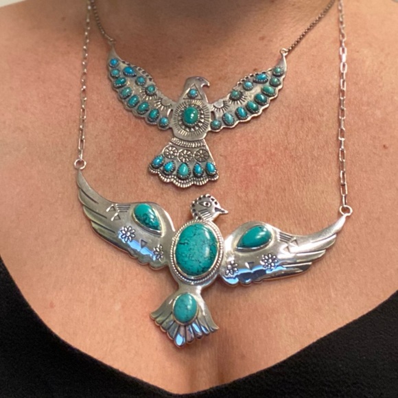 RARE Spell and the Gypsy Sterling / Turquoise falcon - Picture 7 of 7